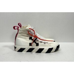 Off-White Vulcanized Mid Top Sneaker White Black Arrow Women’s Size 7 / 37 Shoes